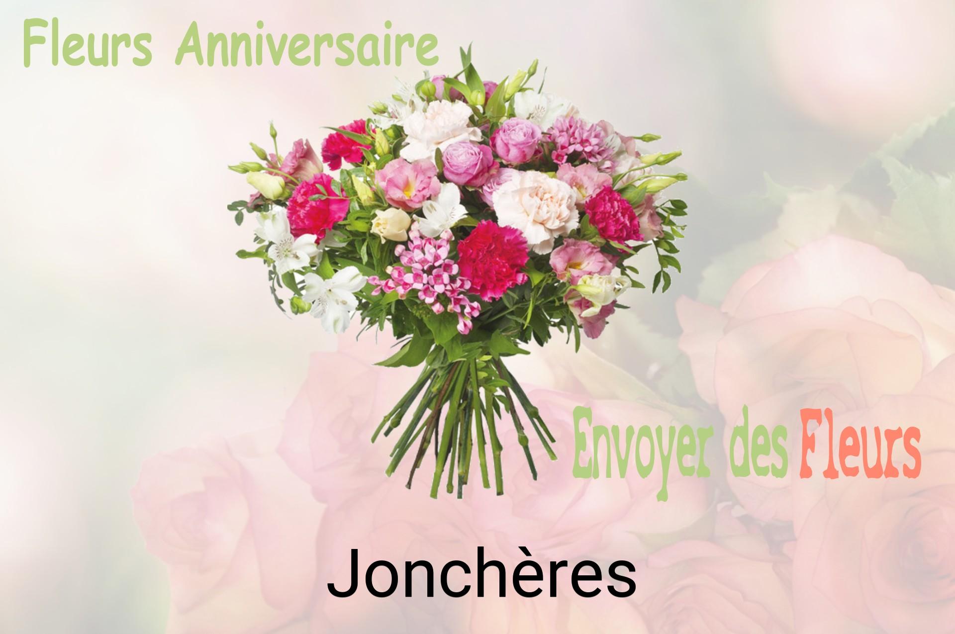 Bouquet de fleurs d’anniversaire livré à Jonchères
